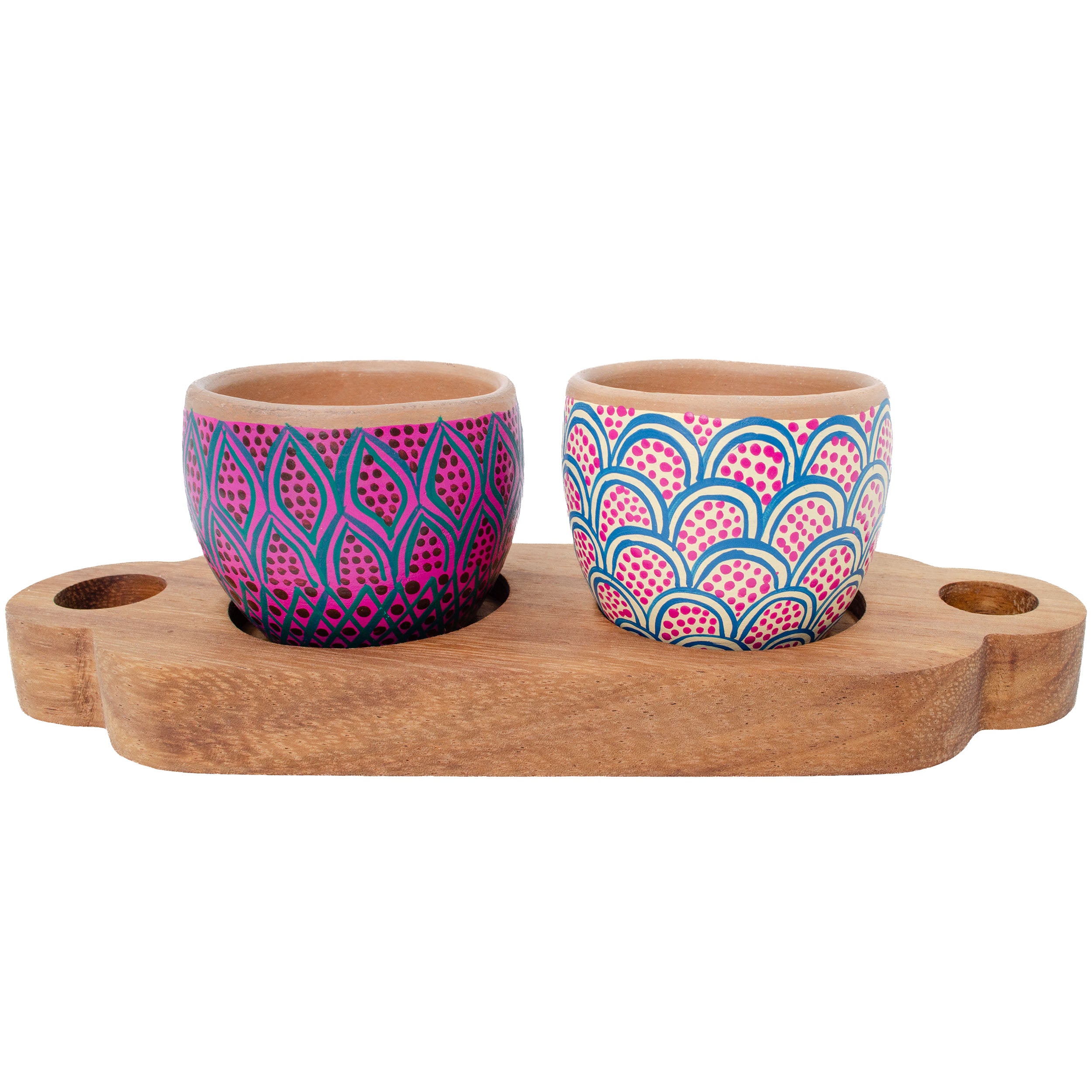3 Piece Entertaining Serving Set with Parota Tray