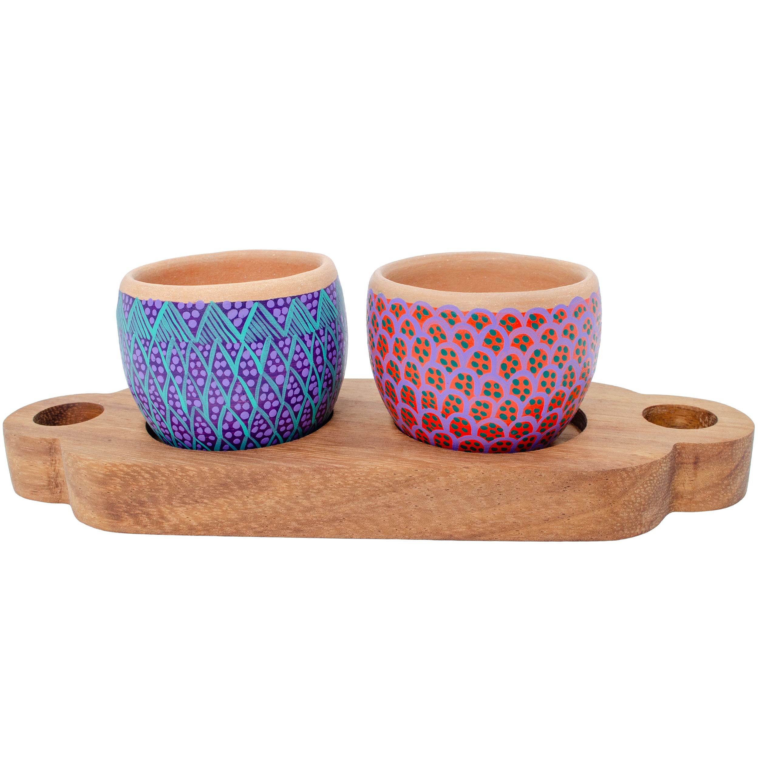 3 Piece Entertaining Serving Set with Parota Tray