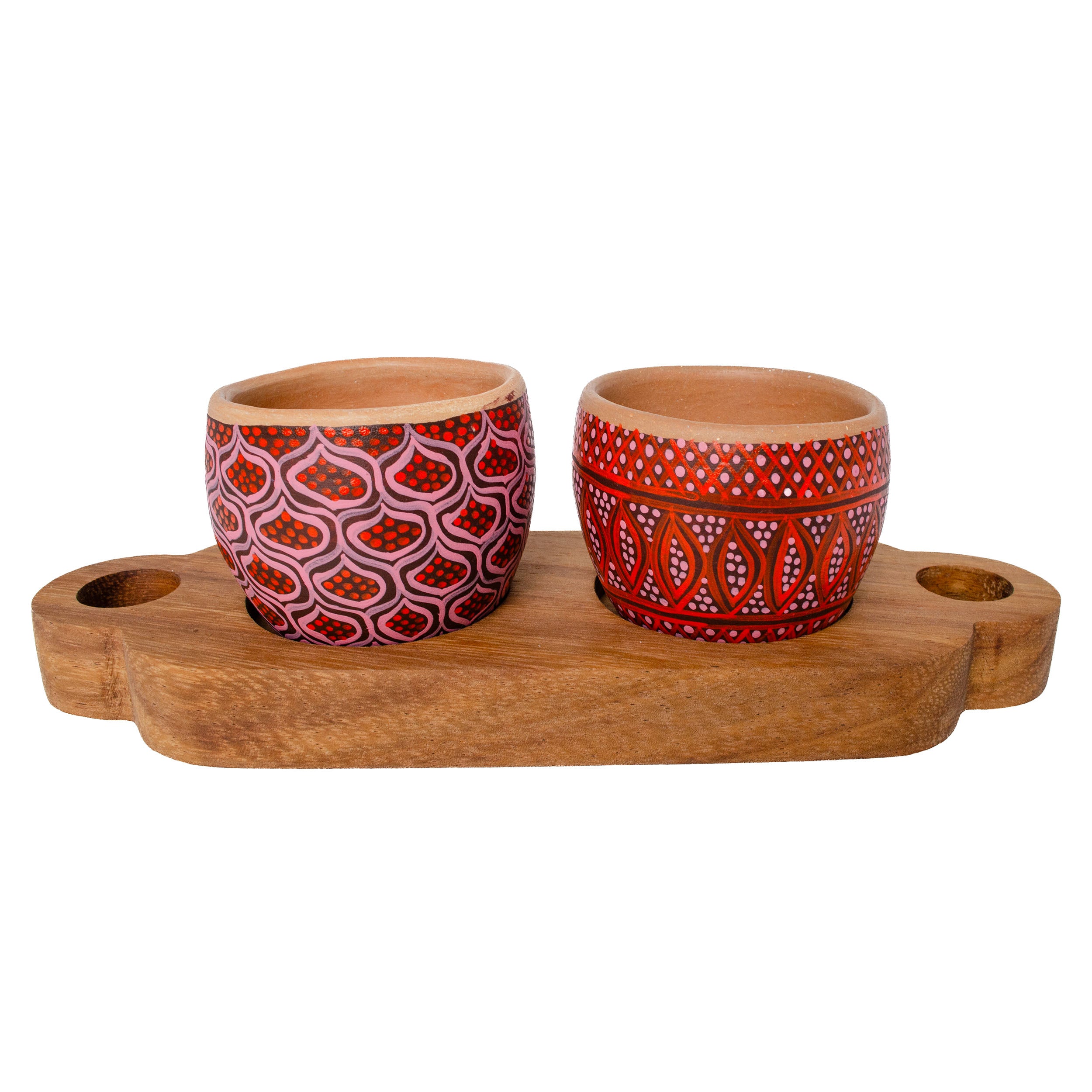 3 Piece Entertaining Serving Set with Parota Tray