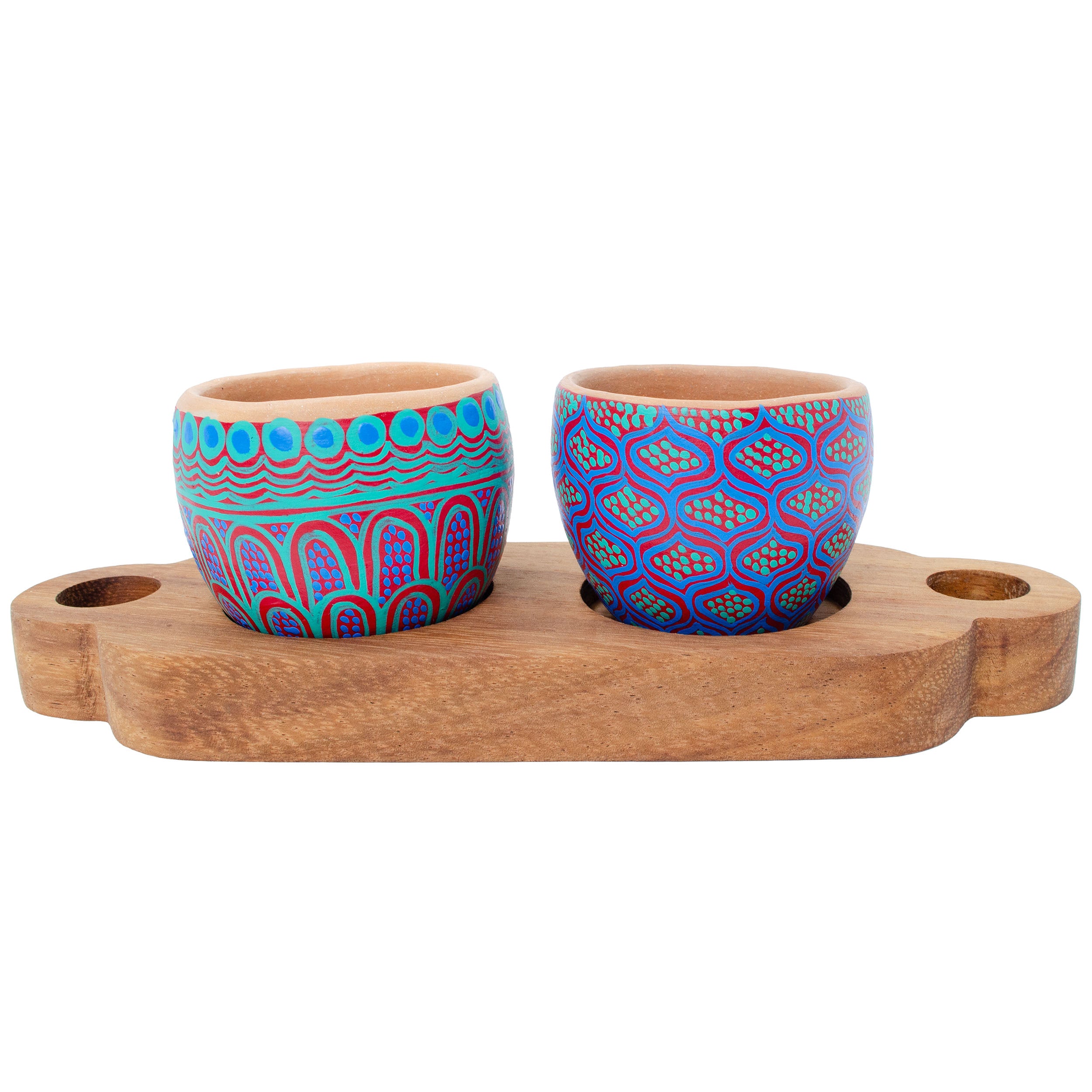 3 Piece Entertaining Serving Set with Parota Tray