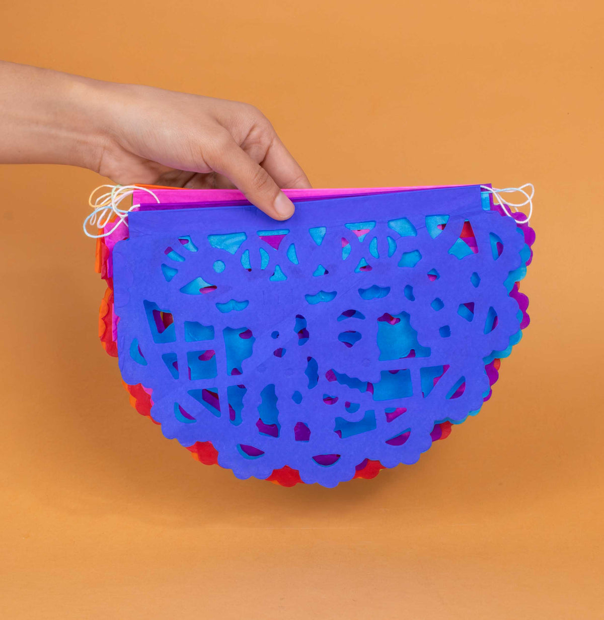 Fun Calacas Semi-Circular Papel Picado Banner