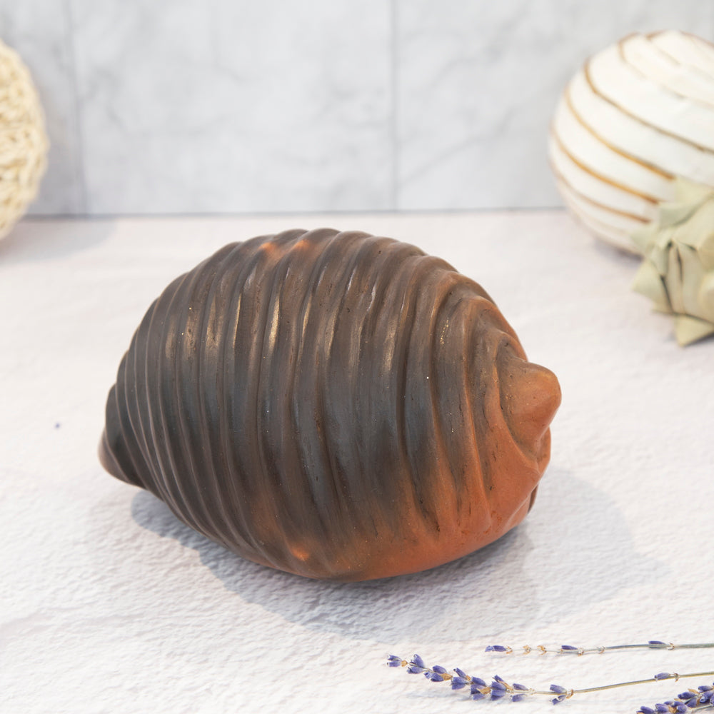 Santa Cruz Cachán Clay Seashell Sculpture | Lolo Mexican Mercadito