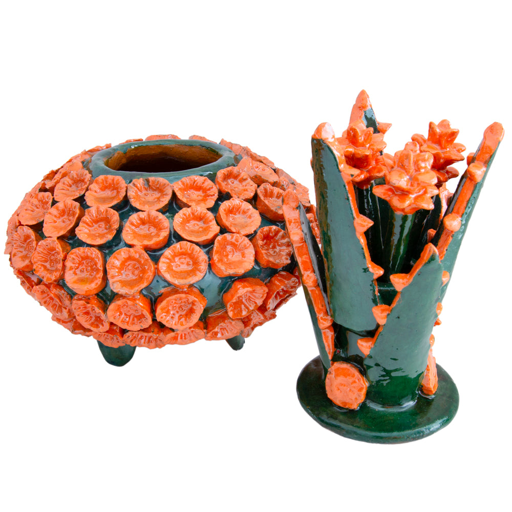 Piña Húngara Wide 10" Decorative Pineapple Sculpture