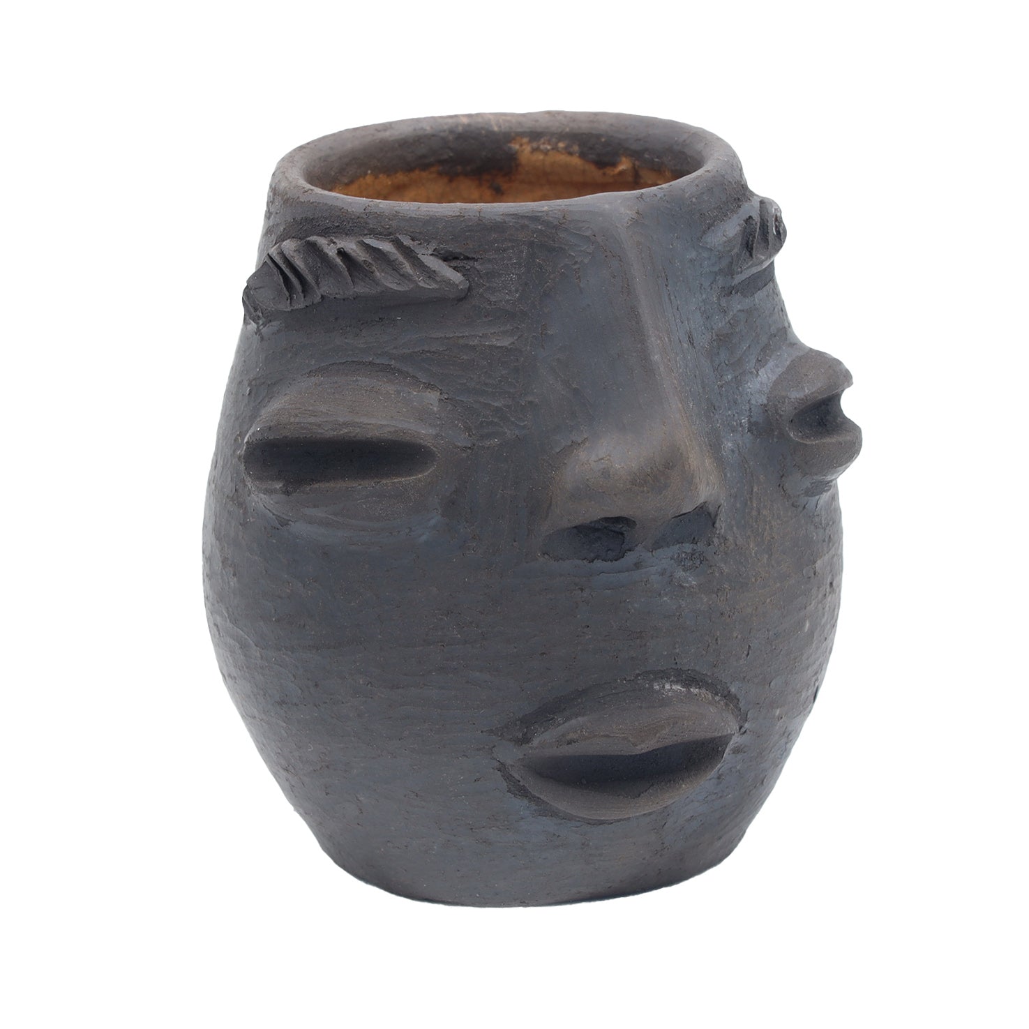 Atzompa Portrait Face Clay Mezcal Shot Glass