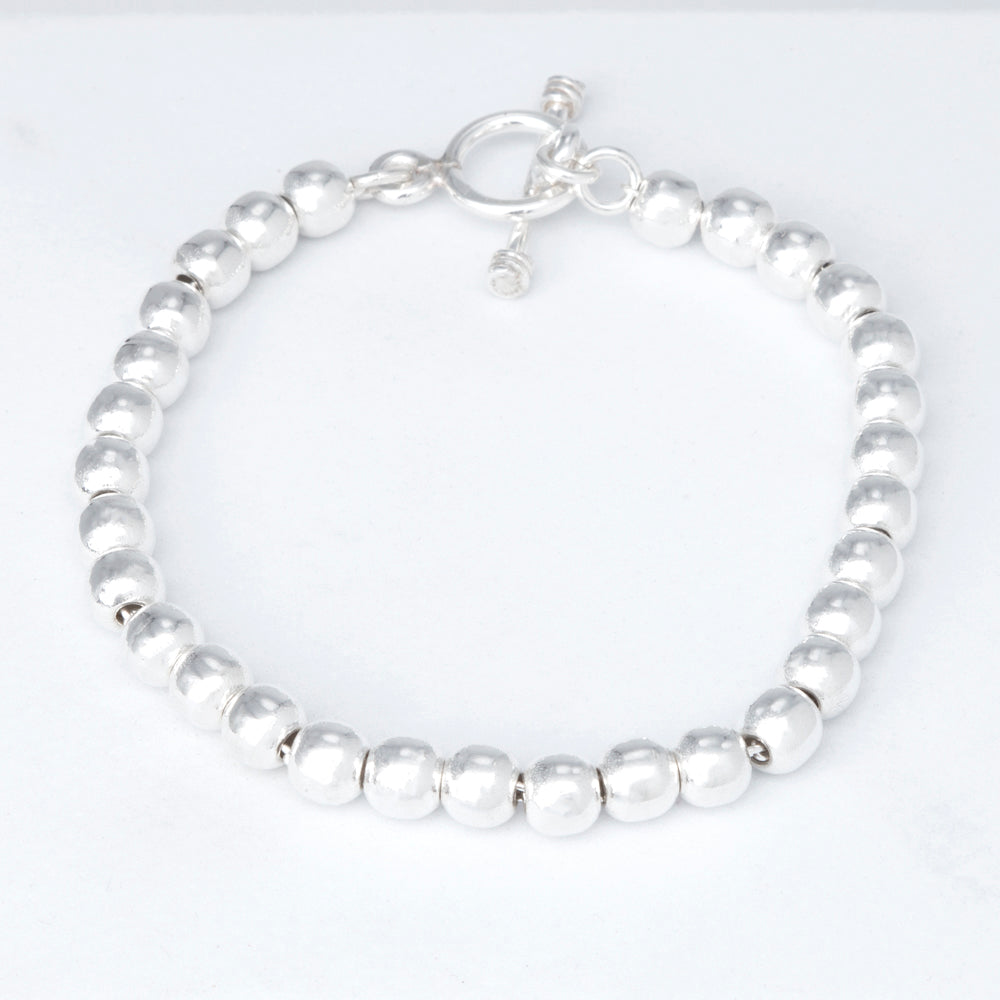 Sterling Silver Bolitas Bracelet