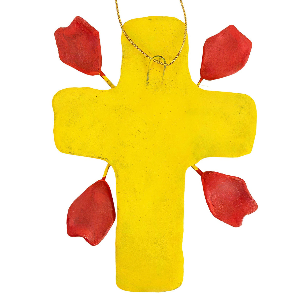 Day of the Dead Clay Wall Decor Small Cross