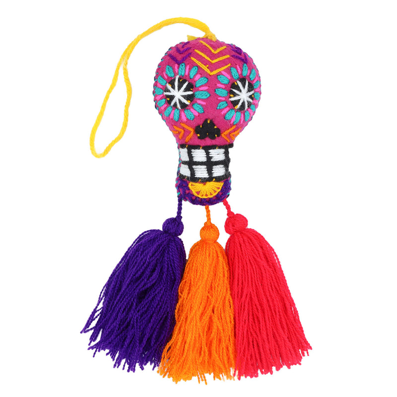 Large Calavera Pom Pom Tassels