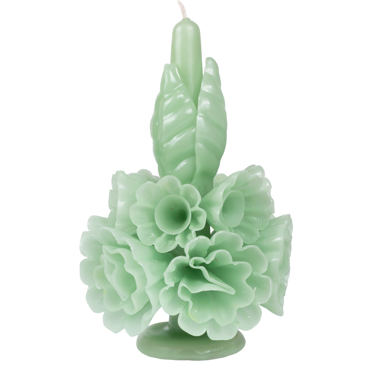 Flores de Teotitlán Short Carnation Candle
