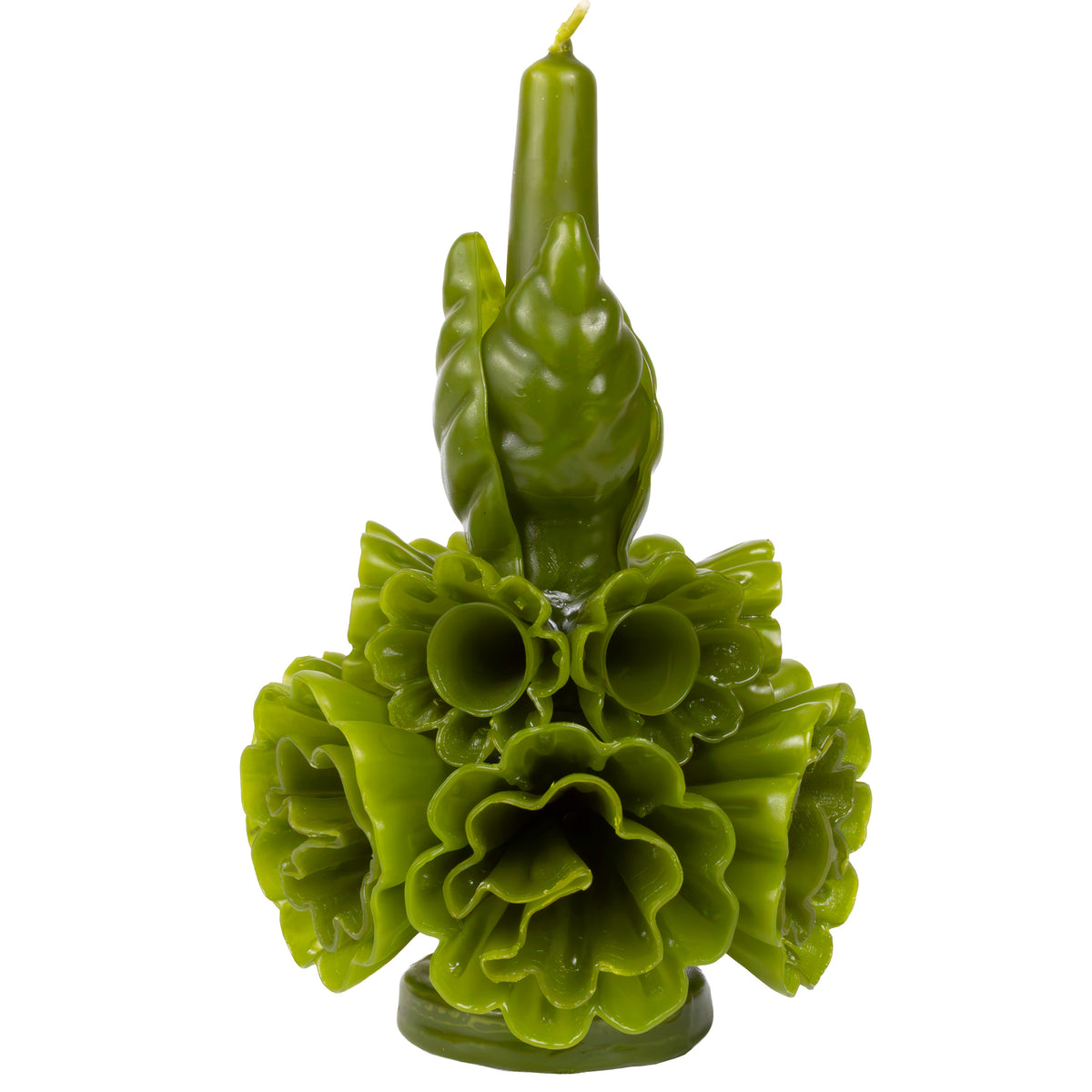 Flores de Teotitlán Short Carnation Candle