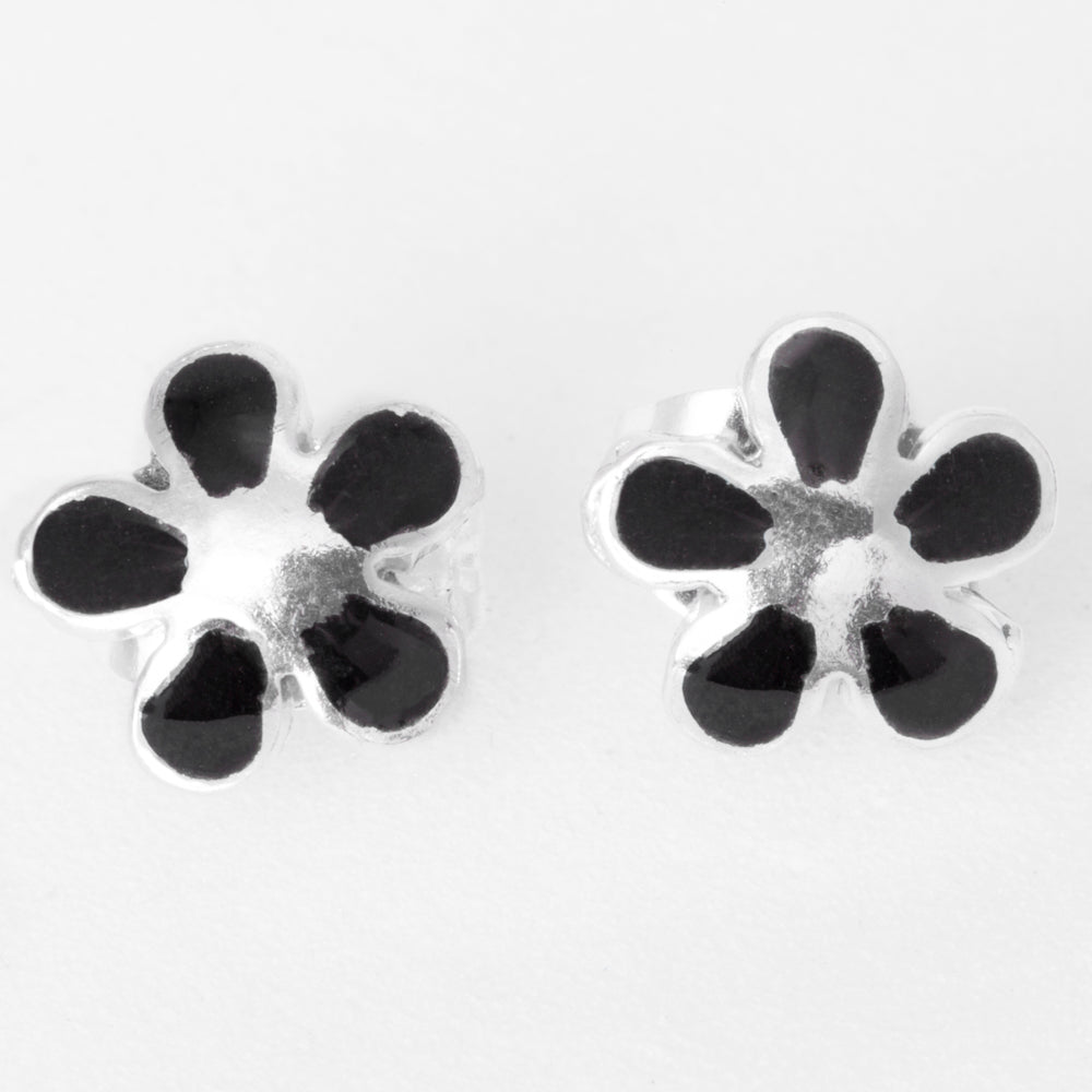 Sterling Silver Spring Stud Earrings