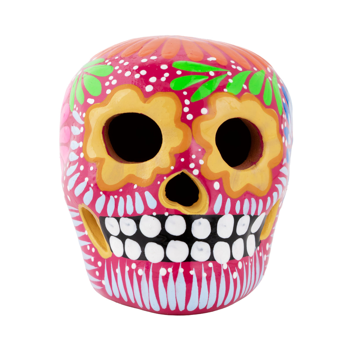 Hand Painted Clay Sugar Skull, Calaveras