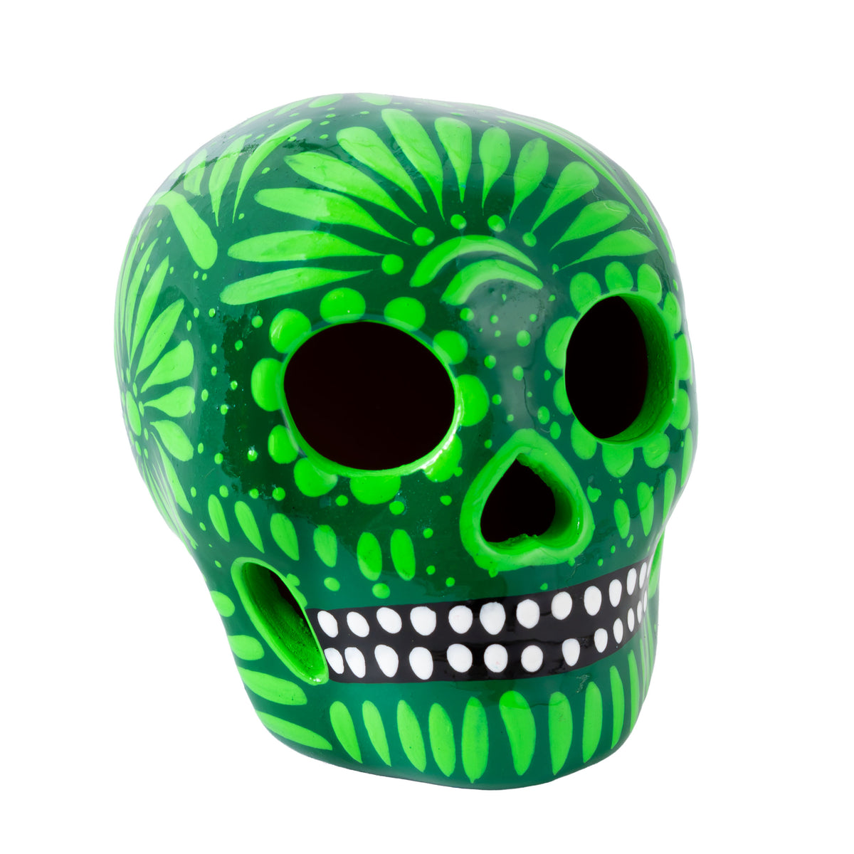 Hand Painted Clay Sugar Skull, Calaveras