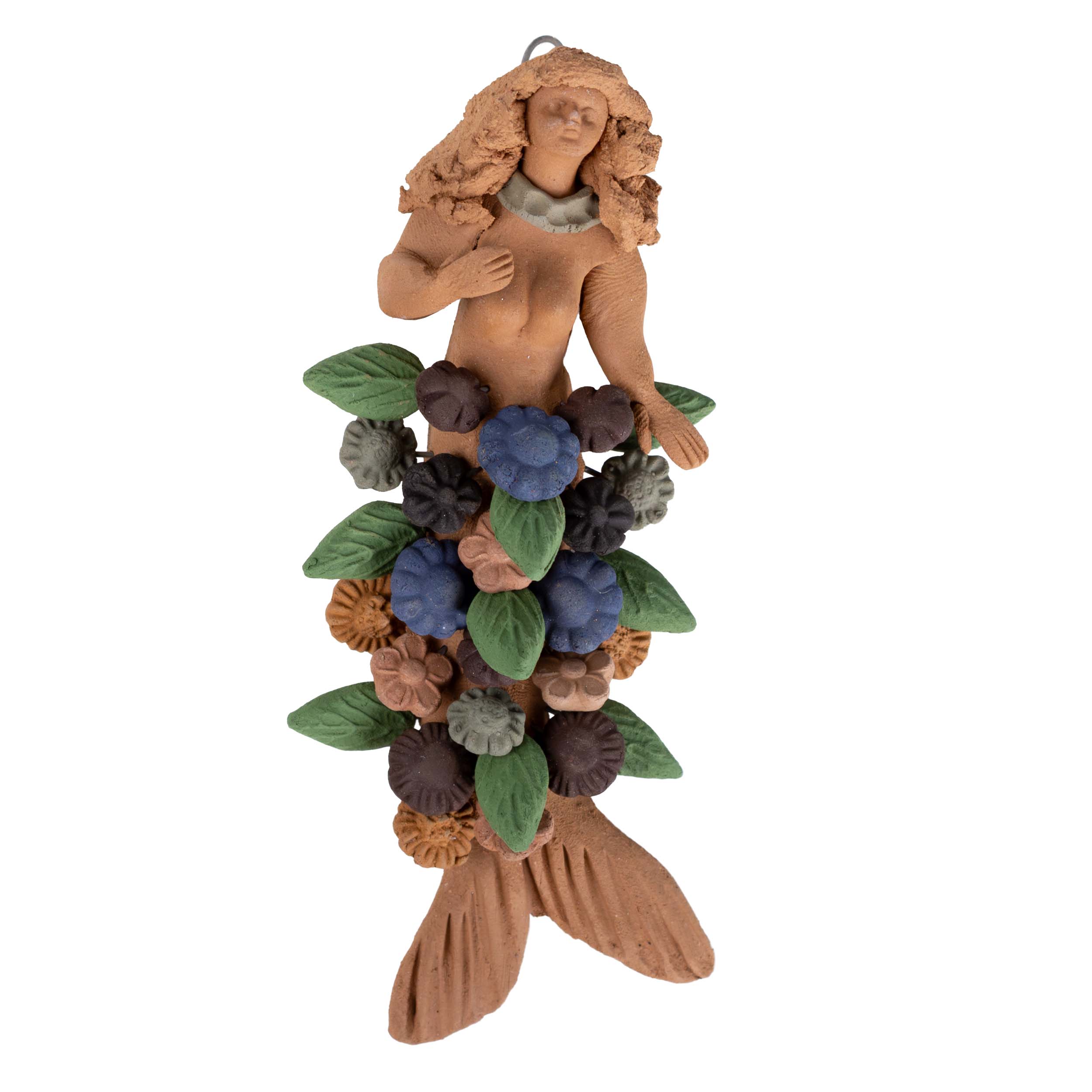 Sirena de Barro Pigmentado Clay Wall Art