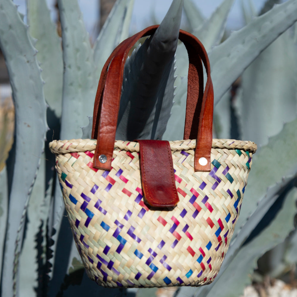 Huatulco Palm Handwoven Small Tote Bag