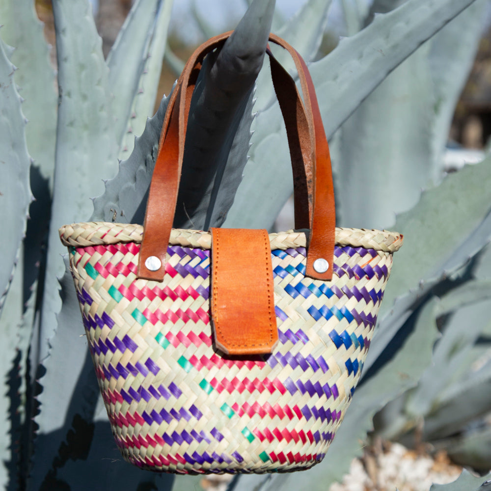 Huatulco Palm Handwoven Small Tote Bag