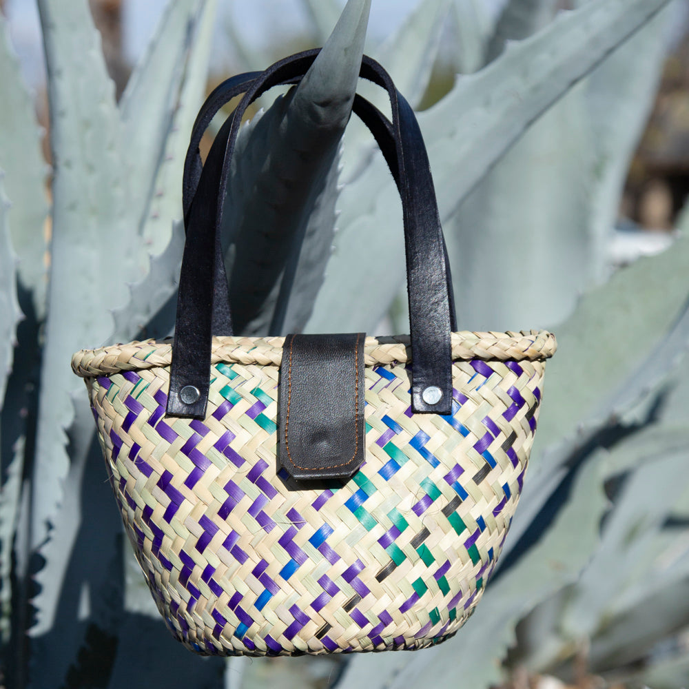 Huatulco Palm Handwoven Small Tote Bag