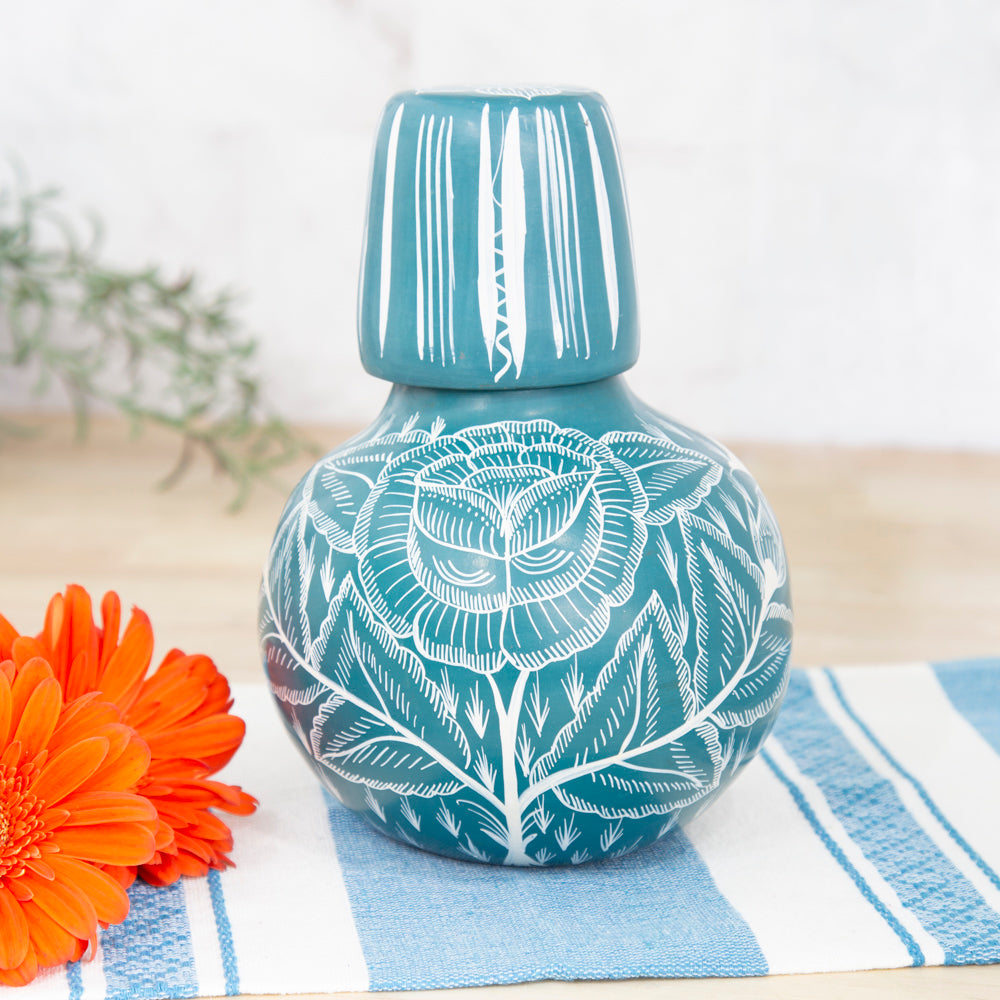 Huancito Small Bird Decanter & Cup Set