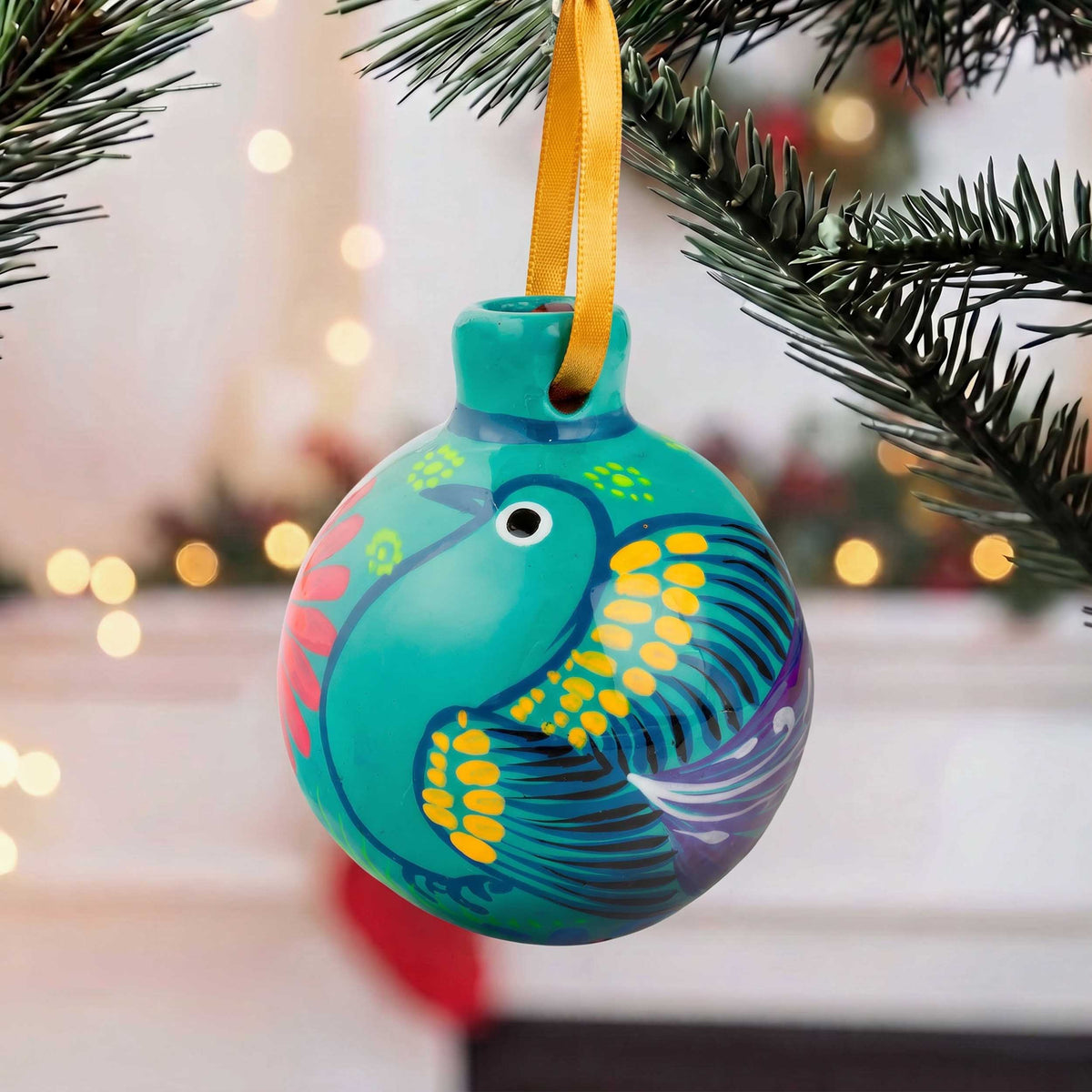 Xalitla Multicolor Clay Christmas Small Ornament