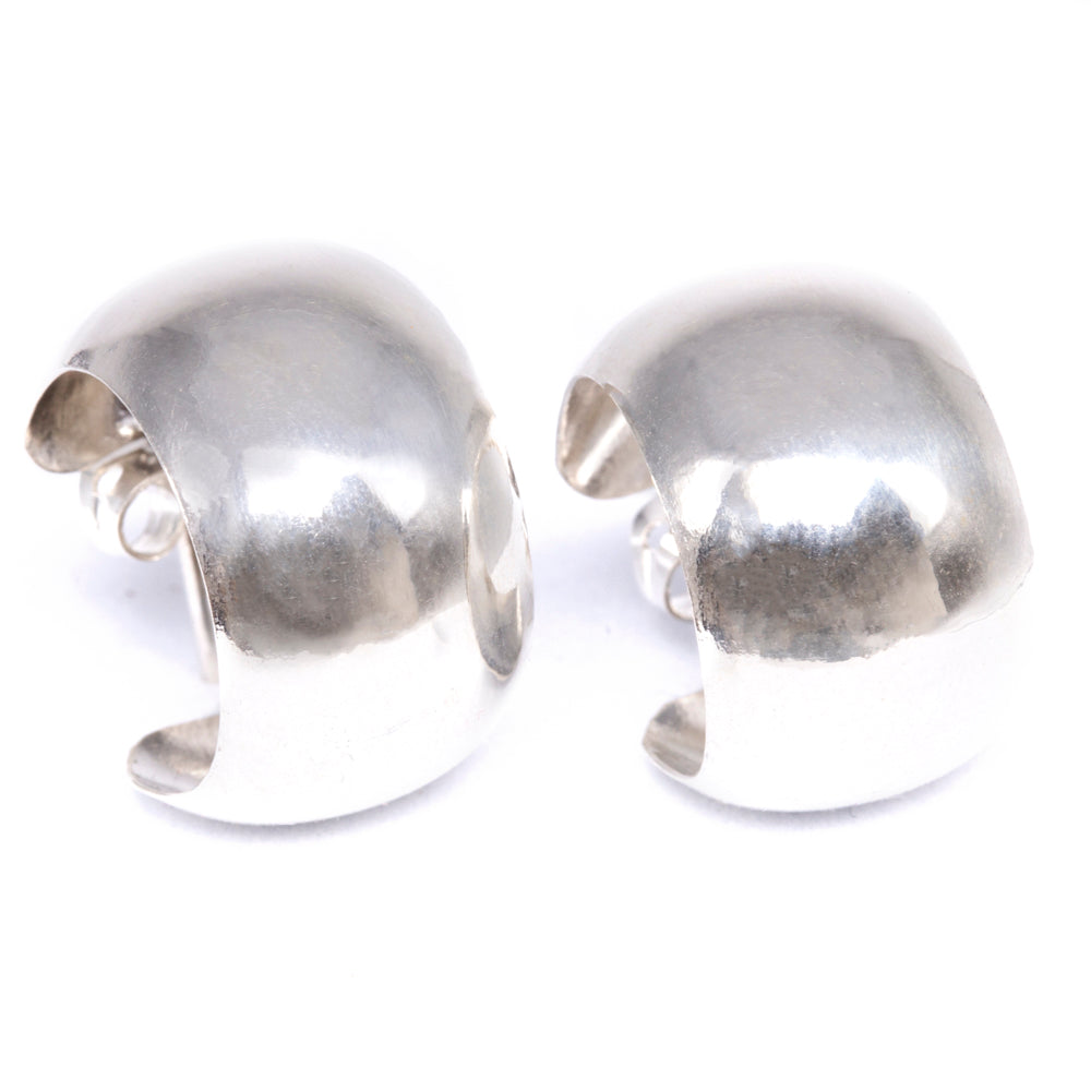Sterling Silver Small Wide Hoop