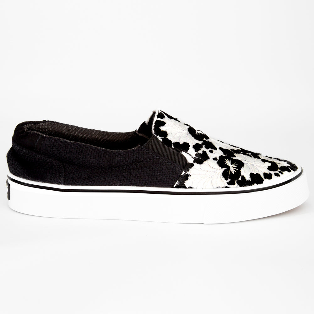 San Antonino Night Floral Embroidered Sneakers