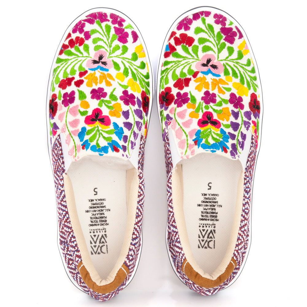 Fiesta San Antonino Floral Embroidered Sneakers