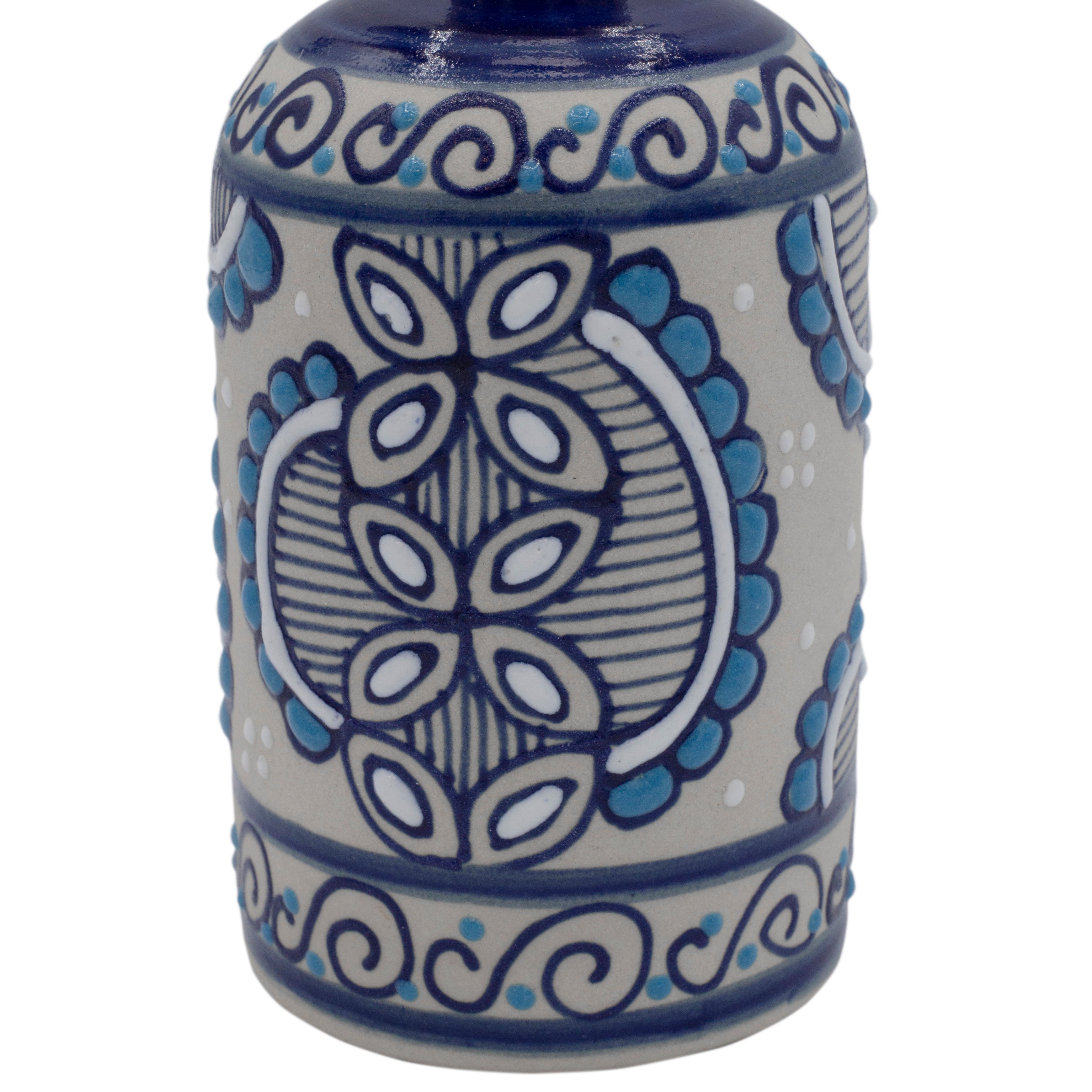 Coyoacán Hand-Painted Ceramic Soap Dispenser