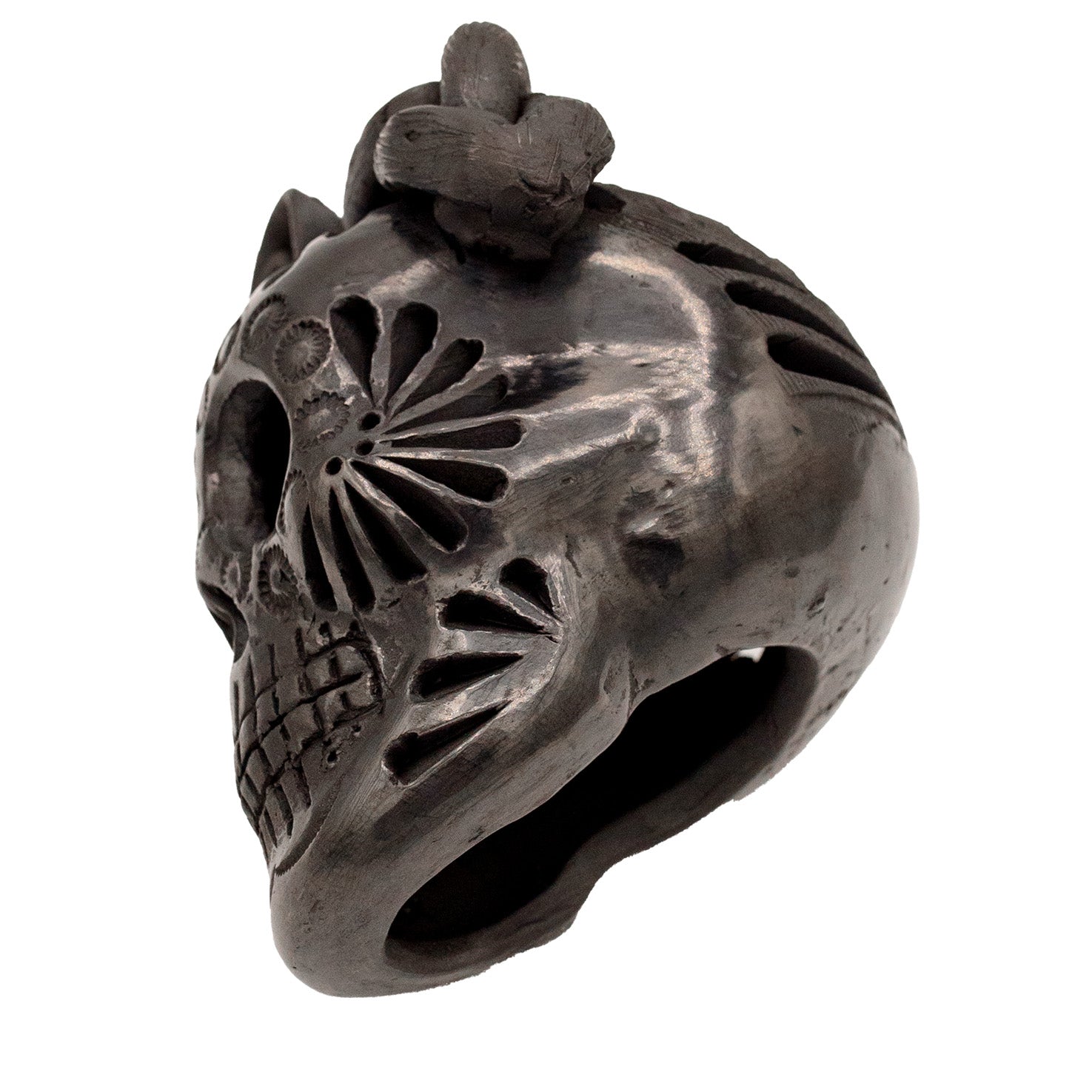 Barro Negro Frida Carved Sugar Skull