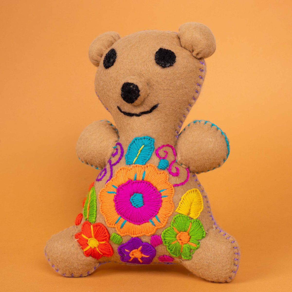 Osito Bear Hand-Embroidered Stuffed Animal