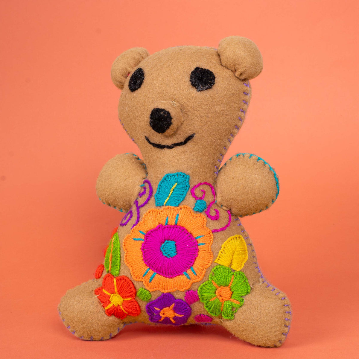 Osito Bear Hand-Embroidered Stuffed Animal