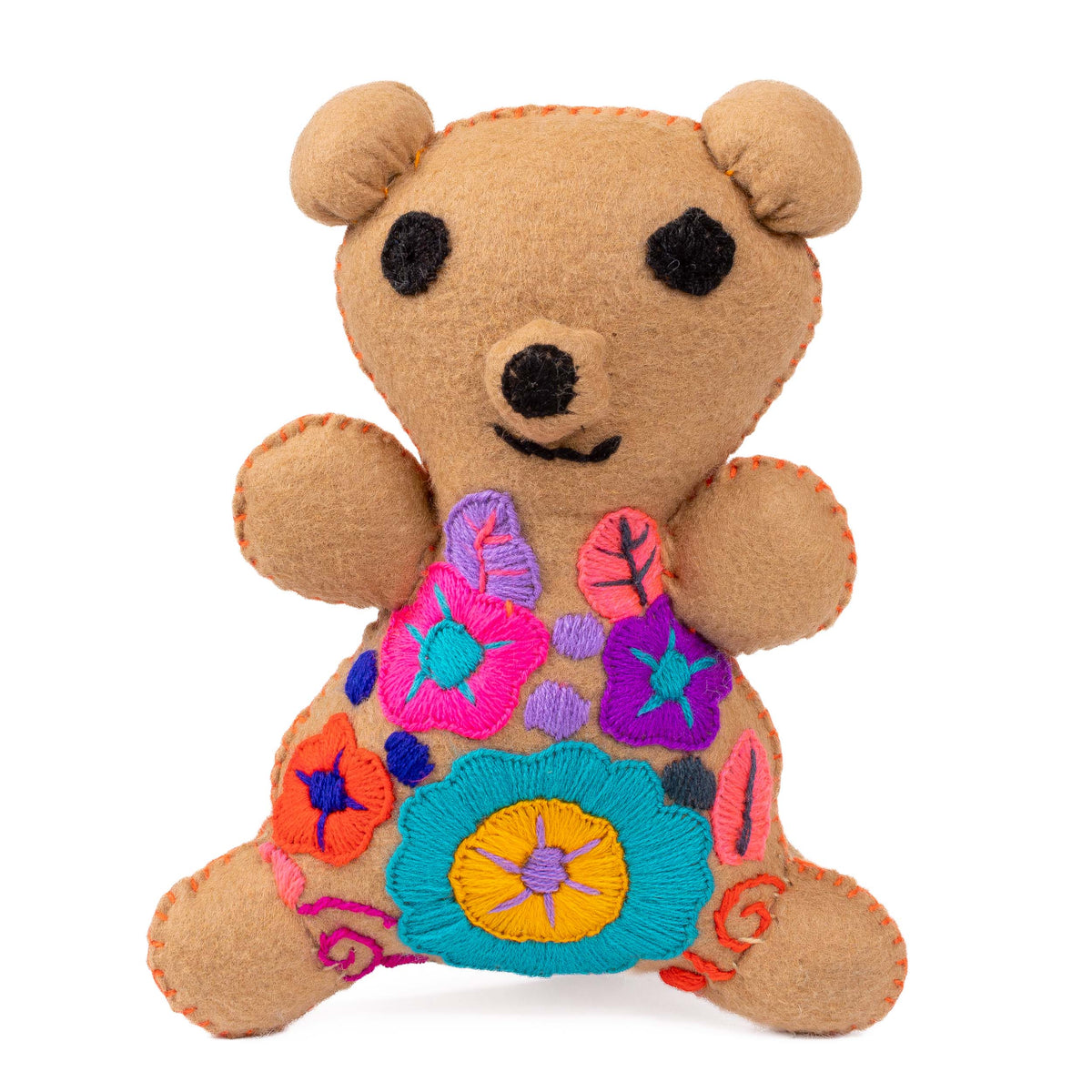 Osito Bear Hand-Embroidered Stuffed Animal