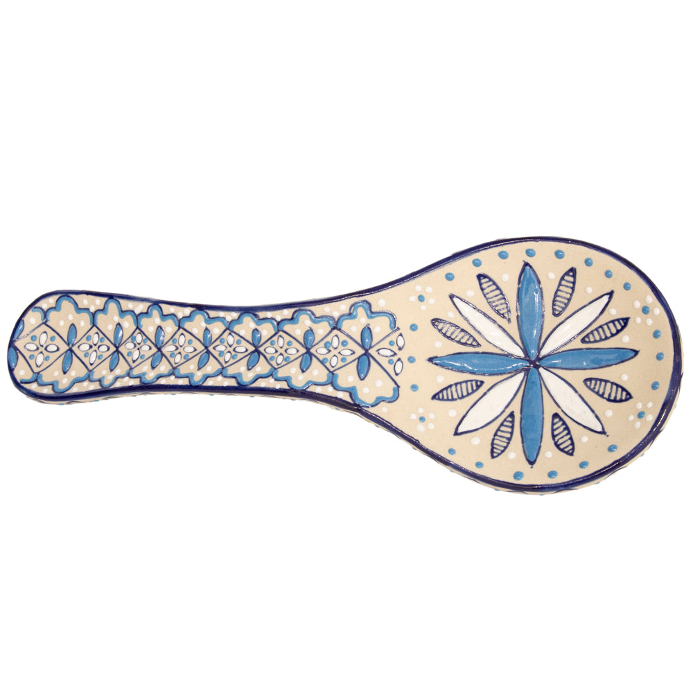 Coyoacán Hand-Painted Ceramic Spoon Rest
