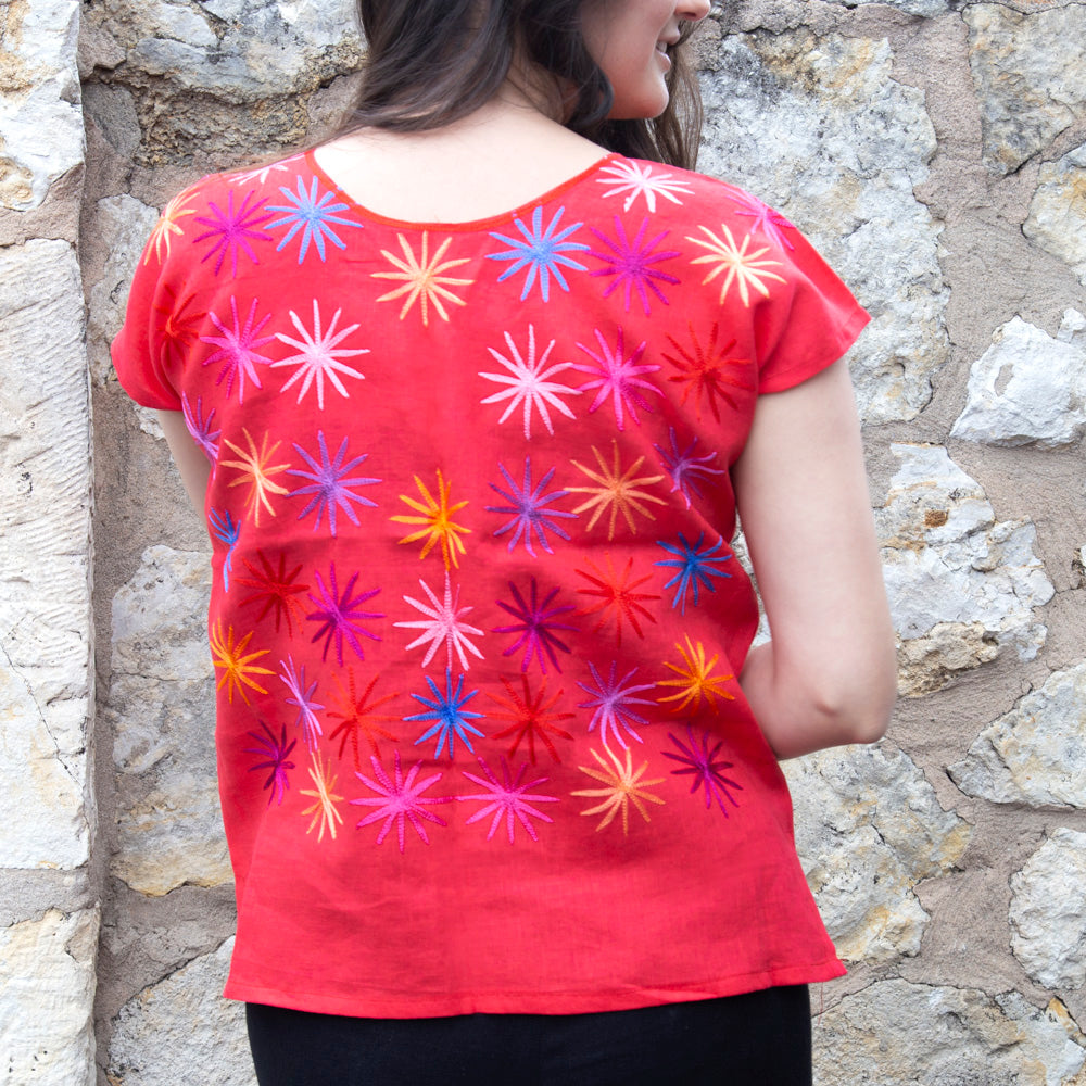 Las Estrellas Cadenilla Huipil Blouse