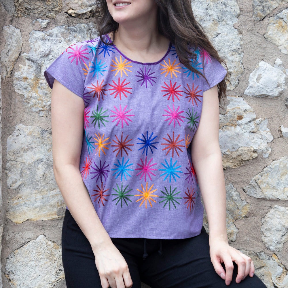 Las Estrellas Cadenilla Huipil Blouse