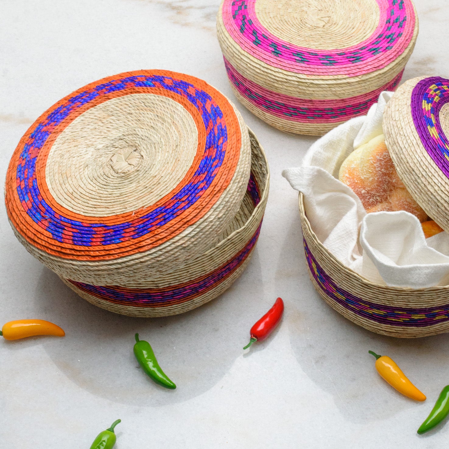 Palm Woven Tortilla/Bread Basket