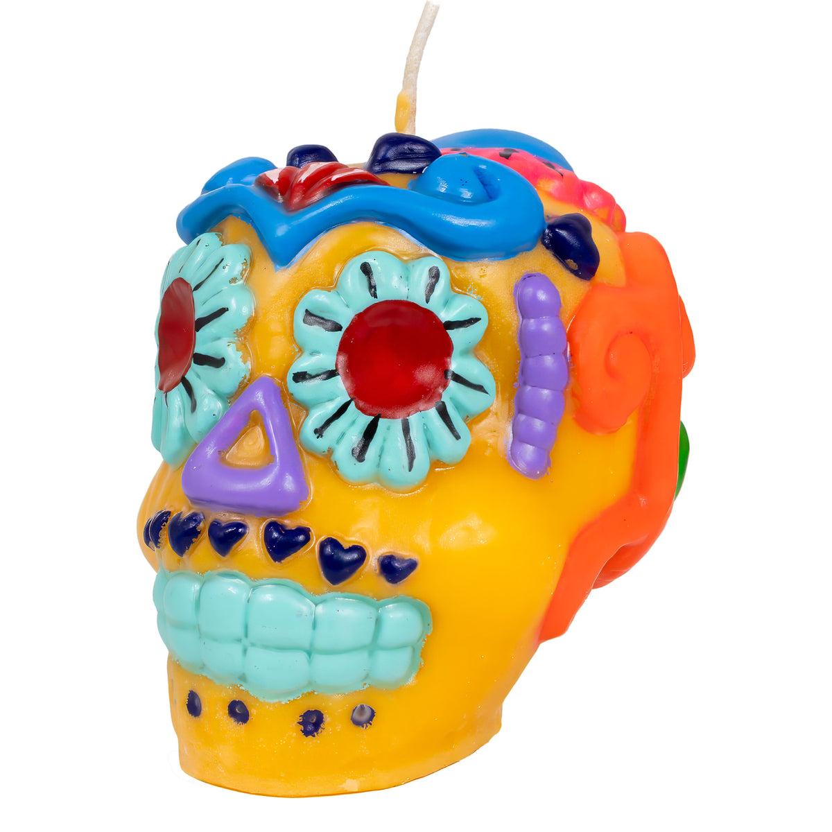 Sugar Skull Day of the Dead Candle