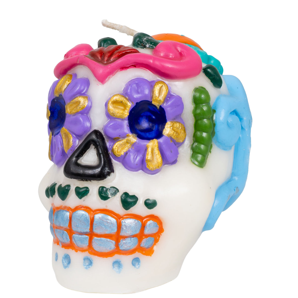 Sugar Skull Day of the Dead Candle