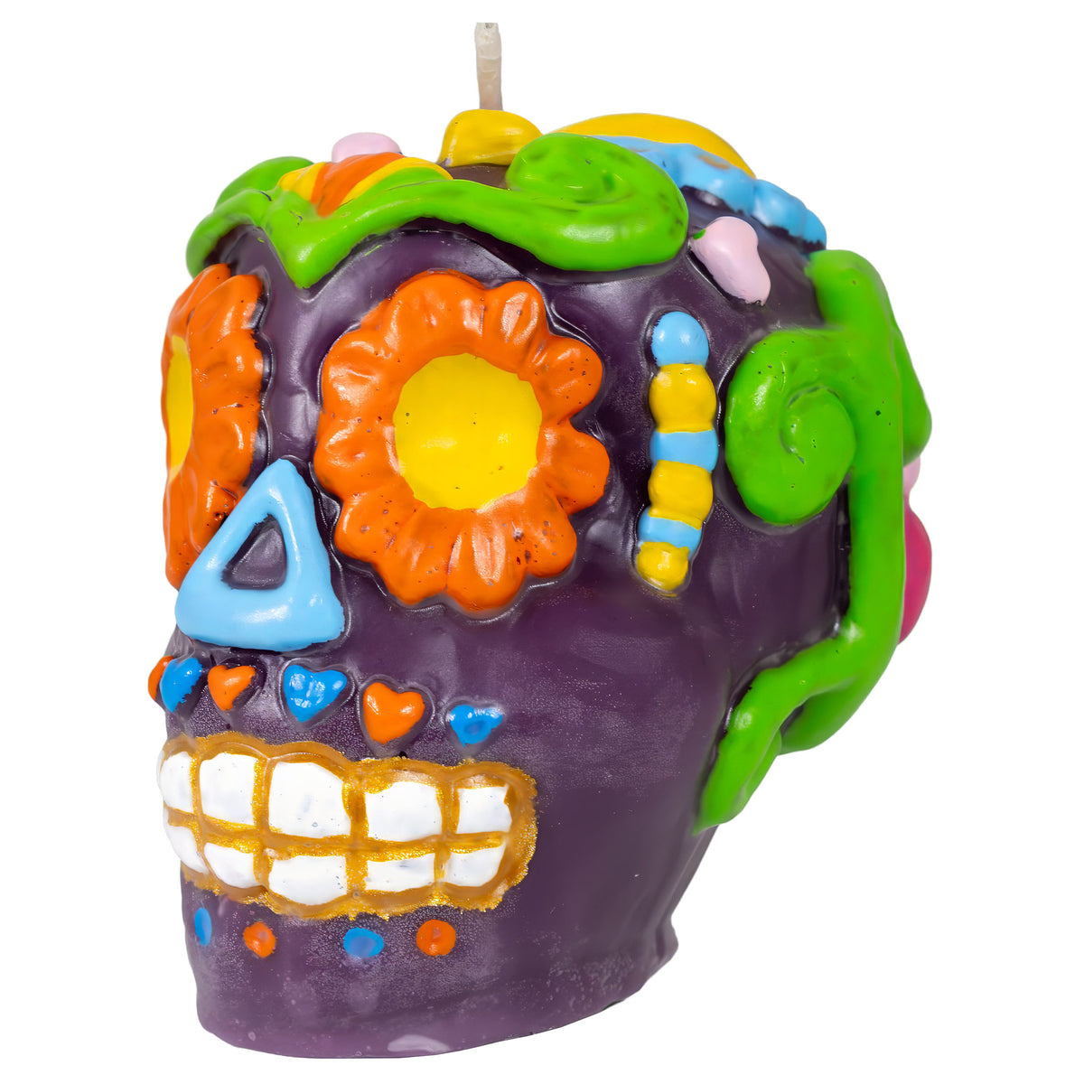 Sugar Skull Day of the Dead Candle