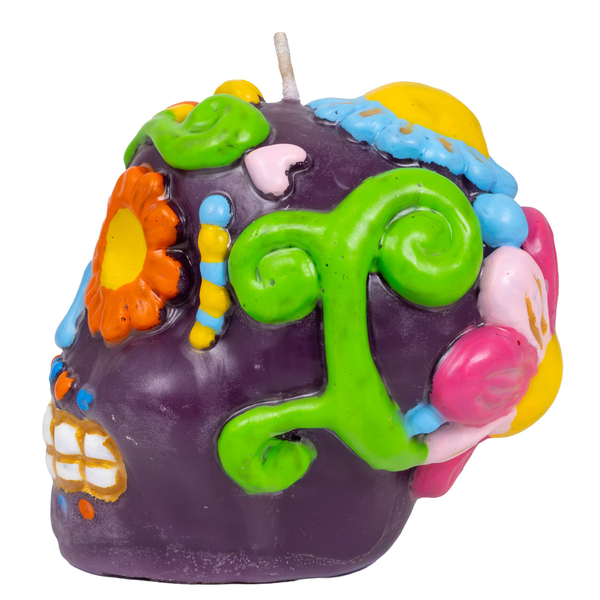 Sugar Skull Day of the Dead Candle