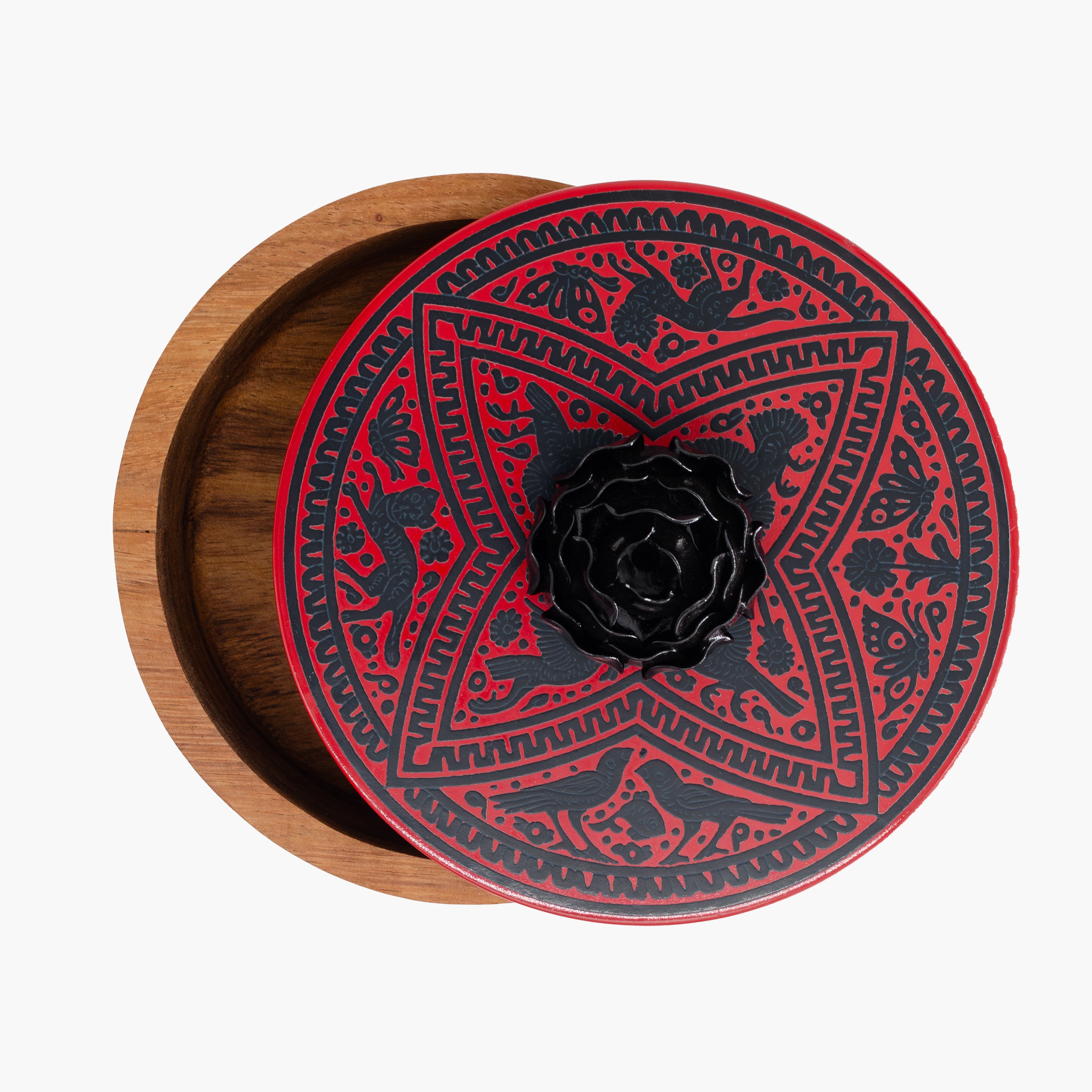 Tortillero Olinalá / Handmade Solid Wood Parota Basket