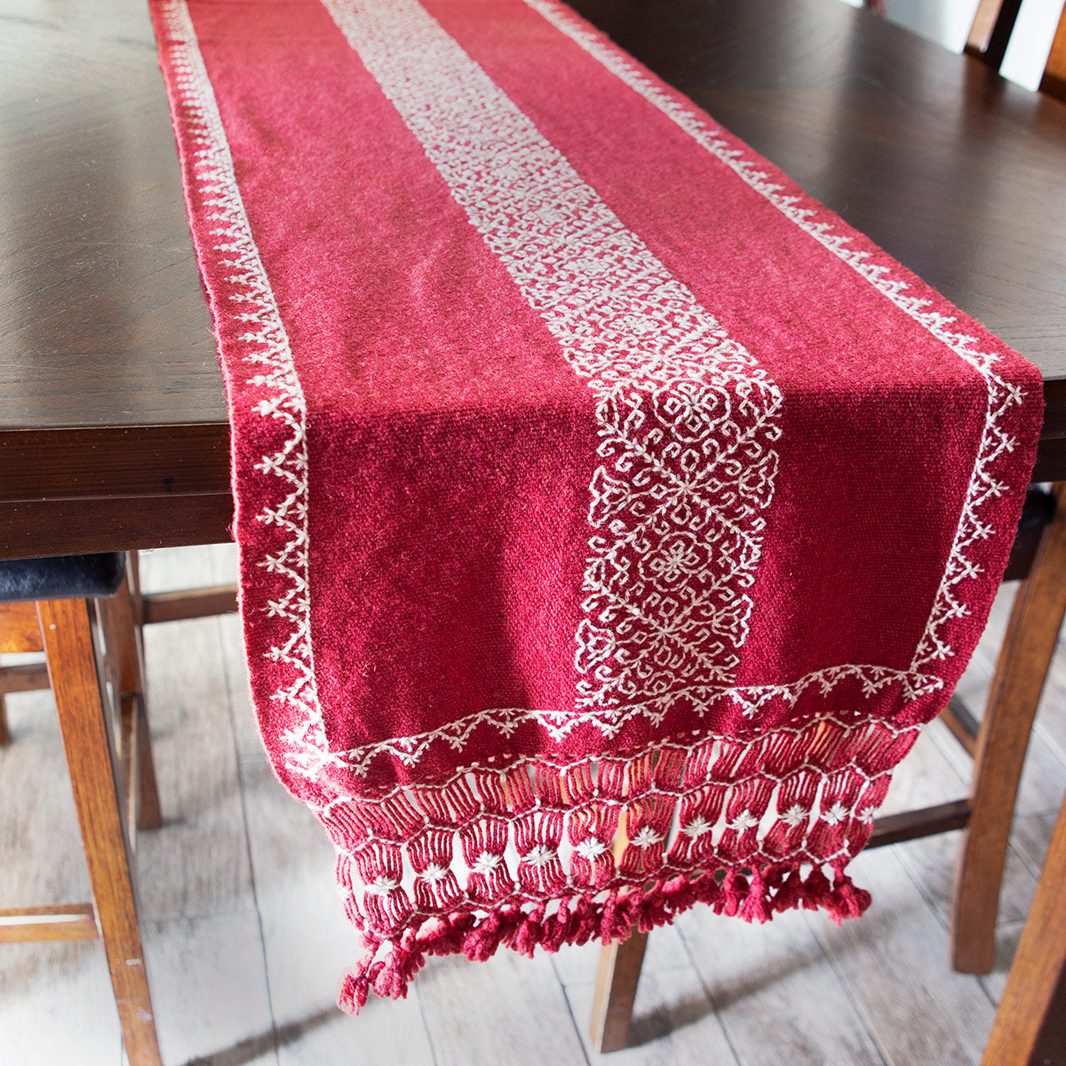 Tanamacoyan Natural Dyes Wool Table Runner | Lolo Mexican Mercadito