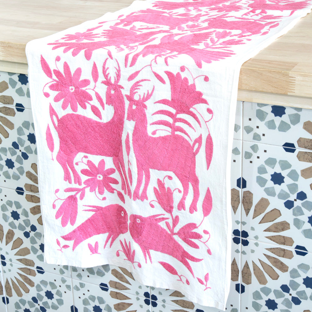 Otomí Hand-Embroidered Table Runner