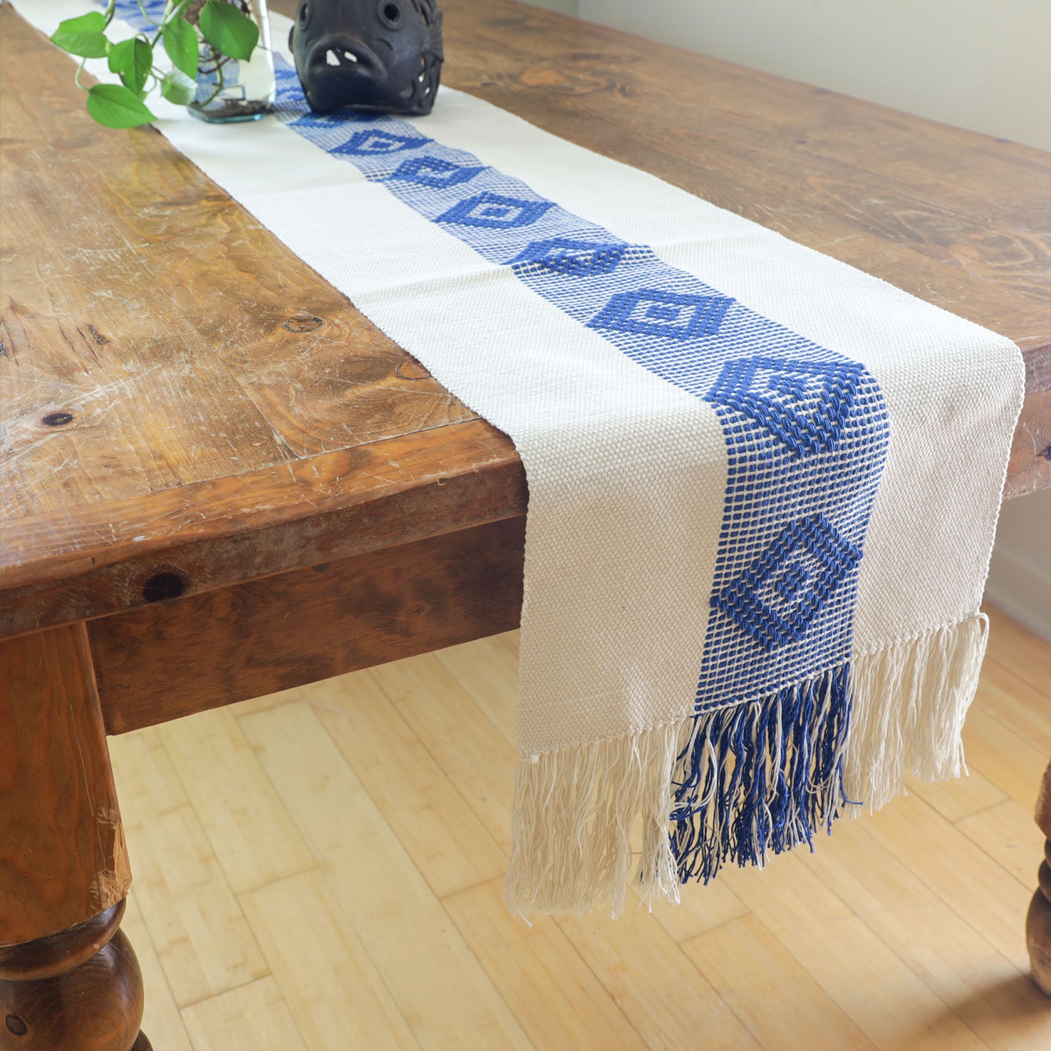 Traditional Series / Little Man - Handwoven Table shops Runner - 100% cotton