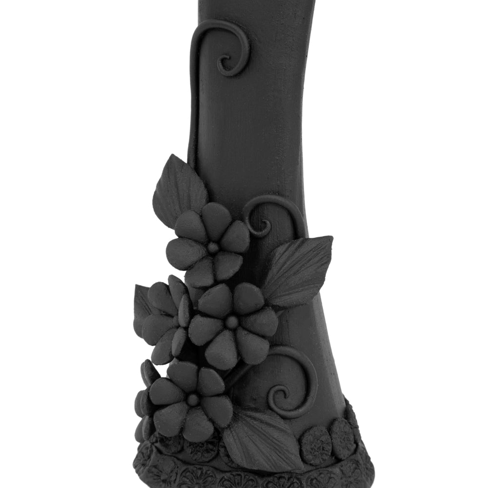 Tall Catrina en Negro From Capula Clay Sculpture