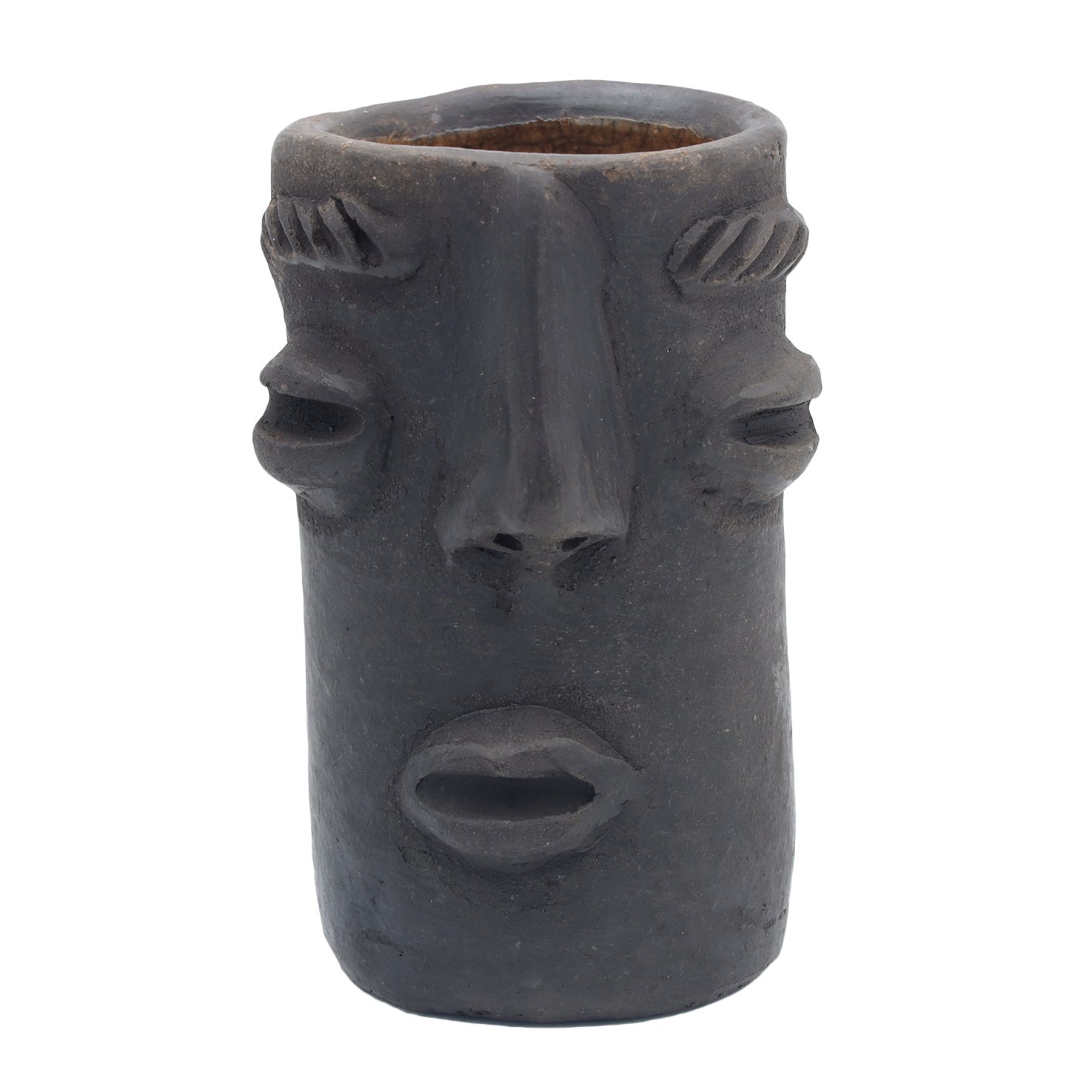 Atzompa Portrait Face Clay Mezcal Shot Glass