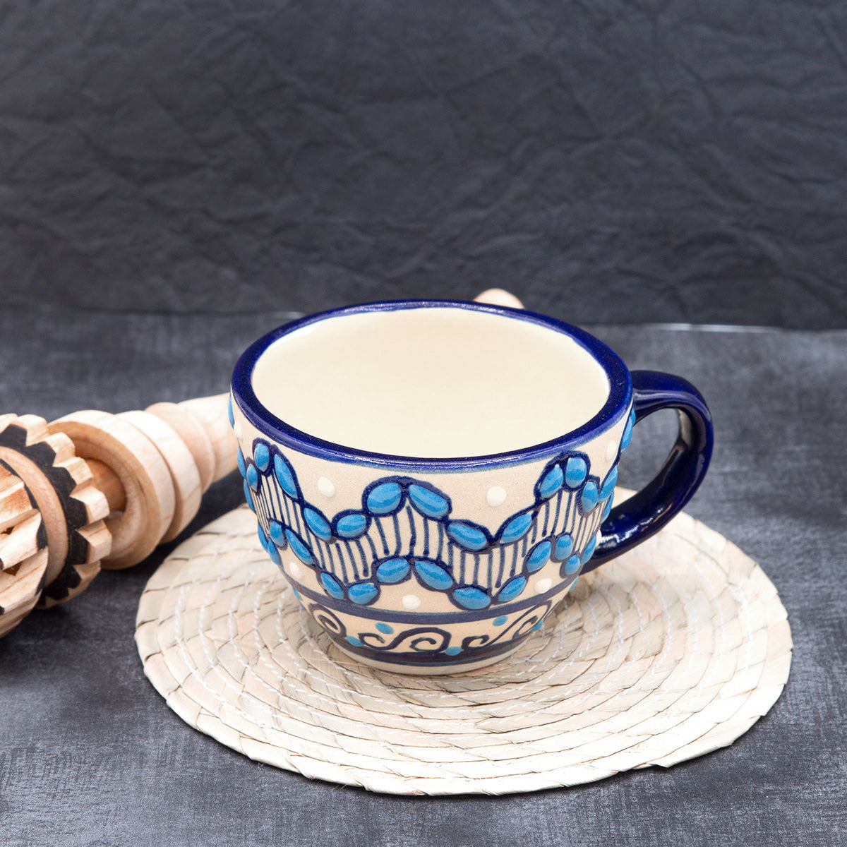 Coyoacán Hand-Painted Ceramic Espresso Mug