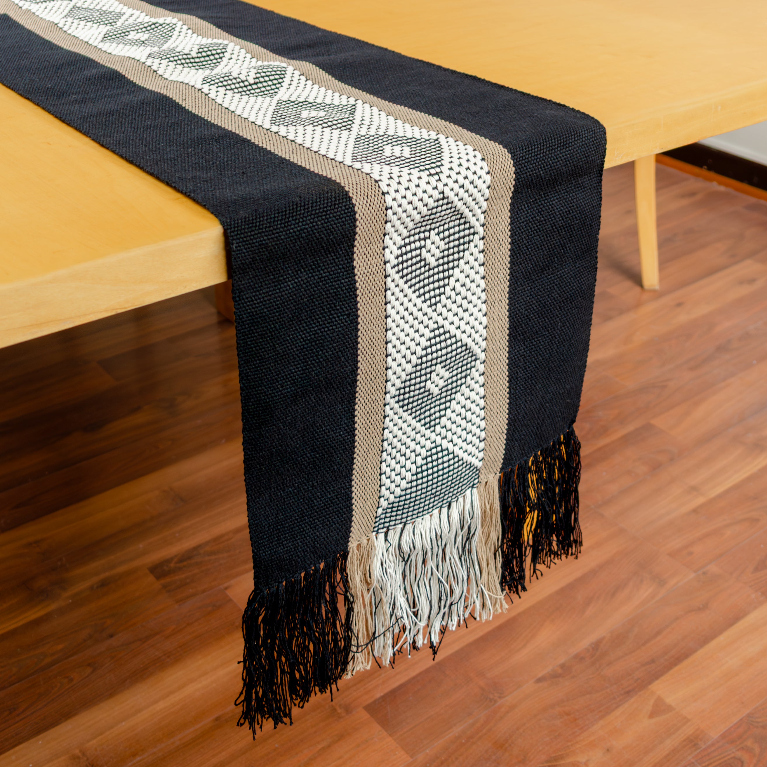 table runner 「松風」　帯リメイク　正絹 西陣織　長尺 Telar Woven Table Runner | Lolo Mexican Mercadito