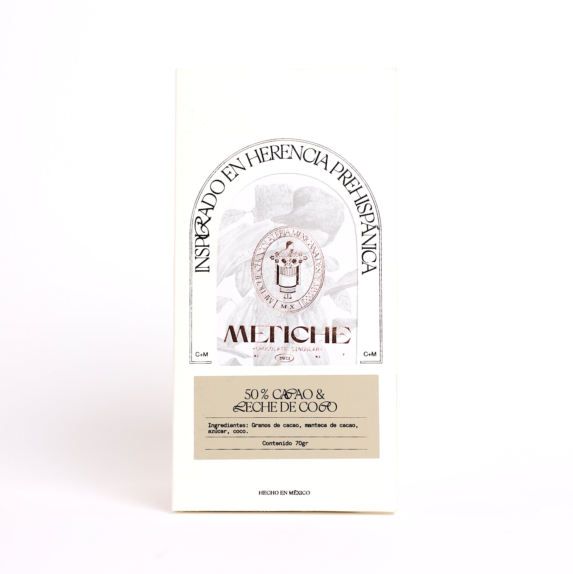 Coconut Milk Dark Chocolate Bar, 50% Cacao & Coconut Milk