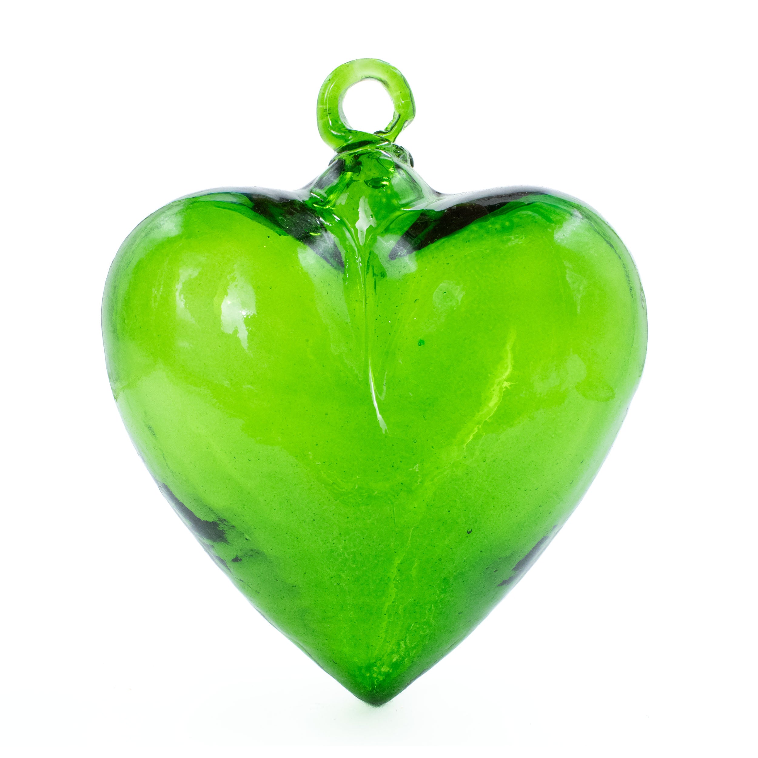 Tonalá Large Blown Glass Hanging Heart Ornament
