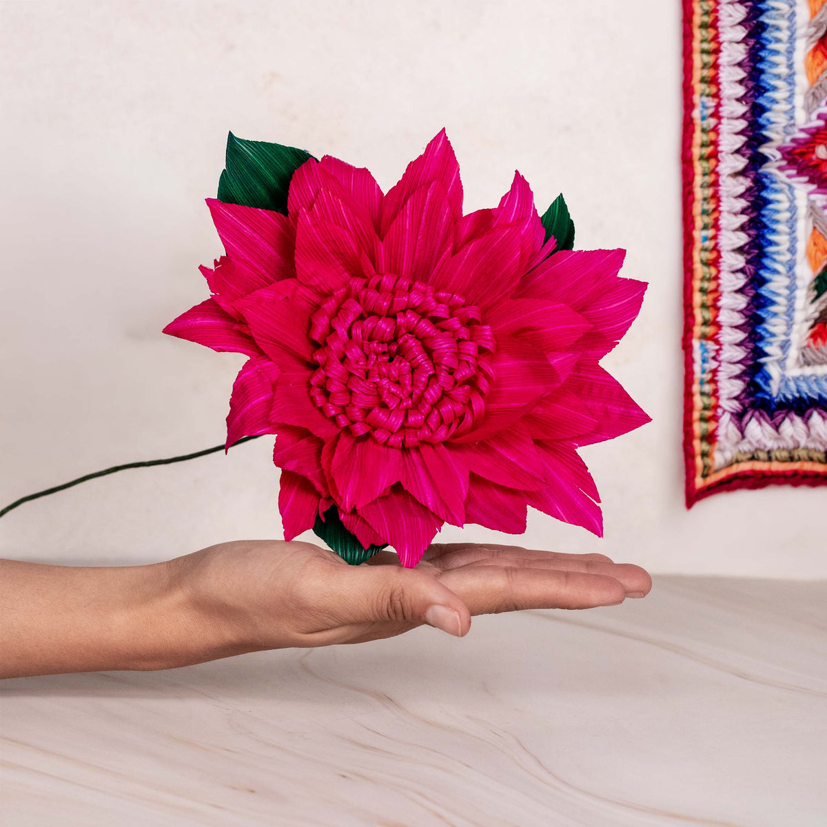 Totomoxtle Cornhusk Colorful Flower