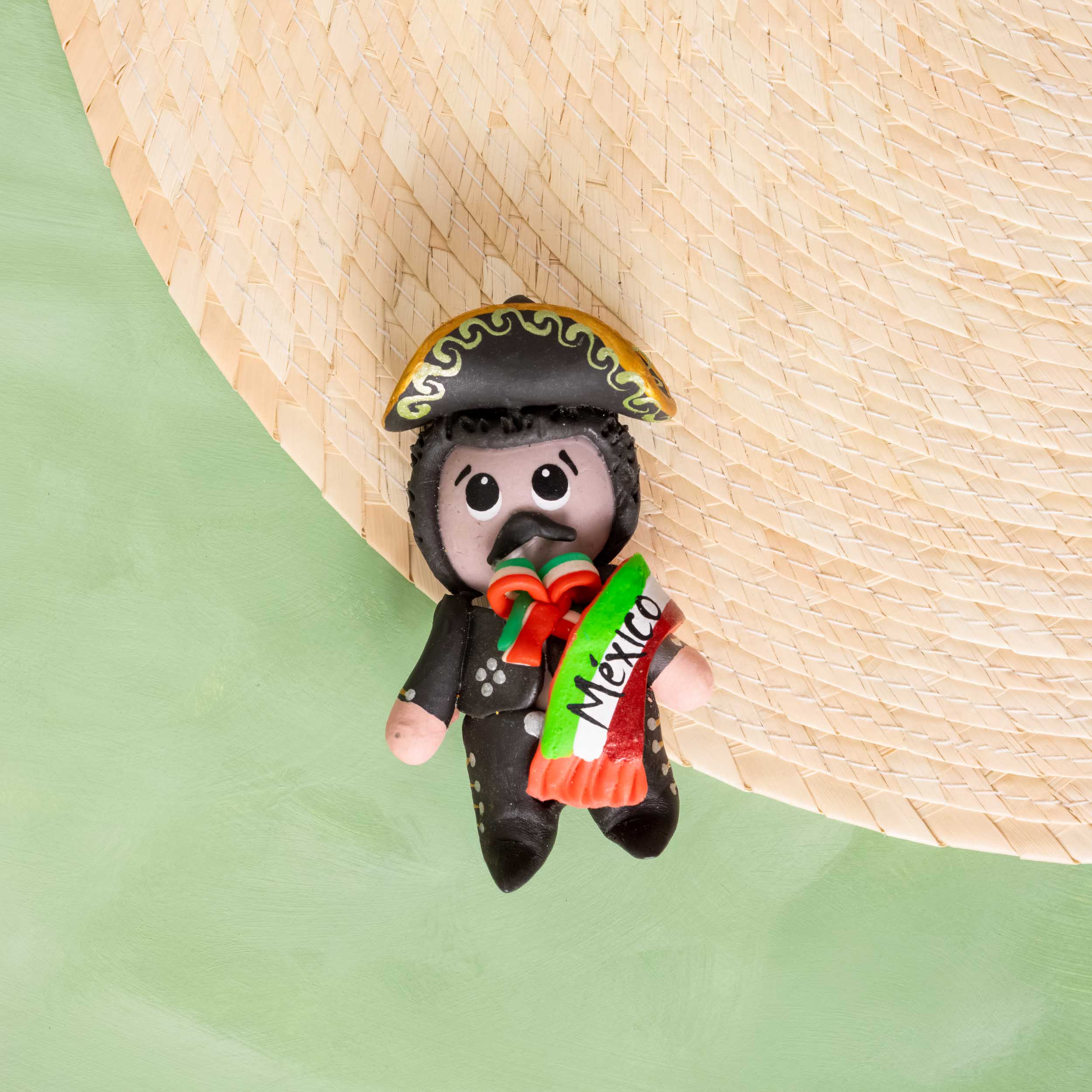Cold Porcelain Clay Mariachi or Charro Magnet | Lolo Mexican Mercadito